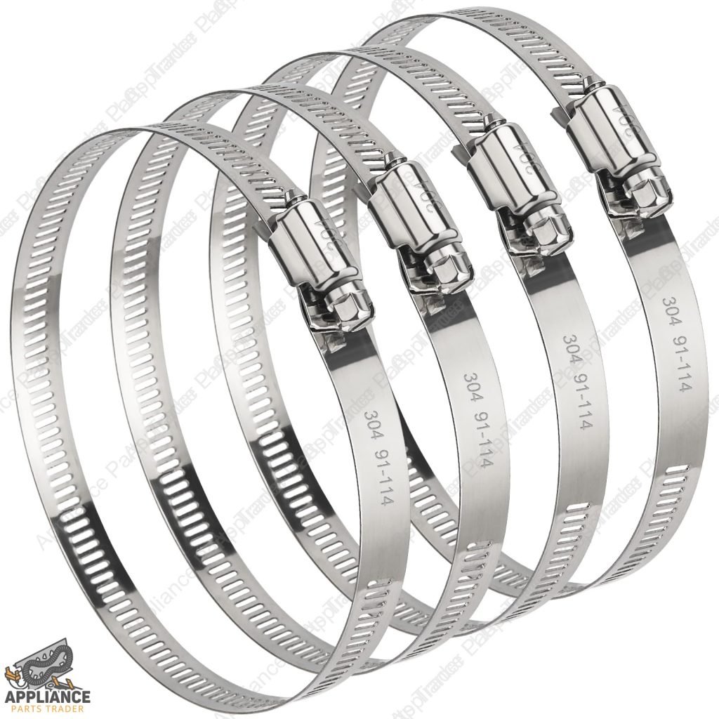 4" Dryer Hose Clamps - 2 Pack