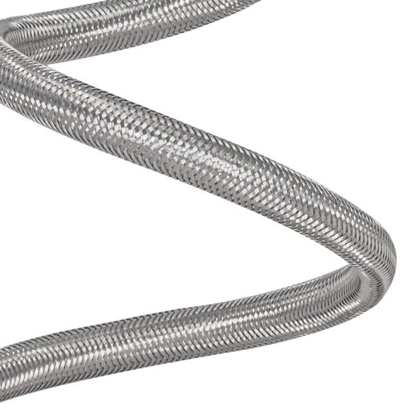 5304503340--3/8" COMP X 3/8" COMP X 6' Braided Stainless Steel with Brass Insert