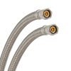 5304503340--3/8" COMP X 3/8" COMP X 6' Braided Stainless Steel with Brass Insert