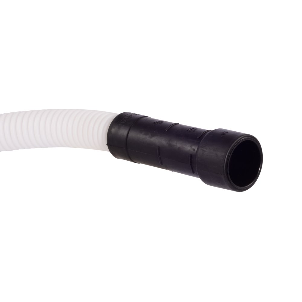 6' Corrugated Dishwasher Discharge Hose with Rubber Ends (5/8" or 7/8" outlets)
