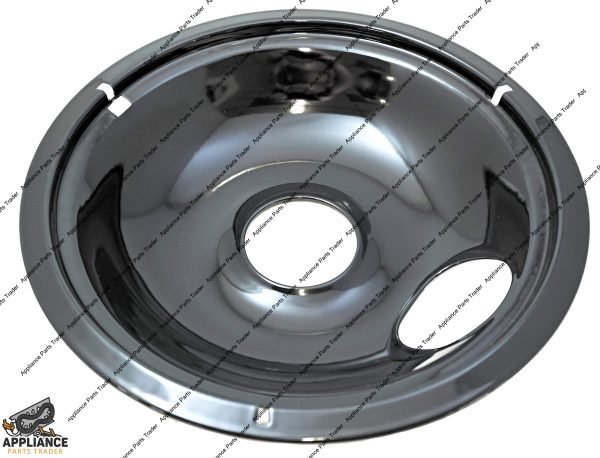 WPW10290350-OEM-8" Black Porcelain Drip Pan