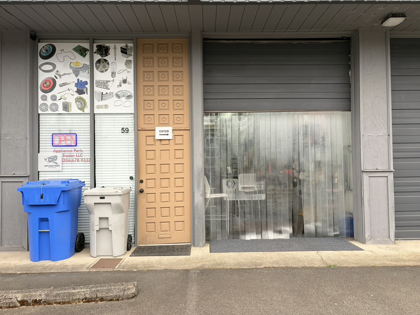 Appliance Parts Trader storefront in Kent WA Unit D59