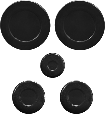 RP2694--RANGE BURNER CAP KIT, BLACK (5 PK)